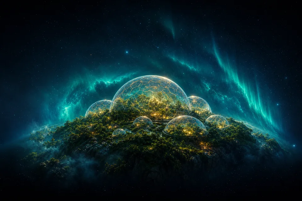 Bio-Dome — PlanetIdle Earth structure, in-game scene