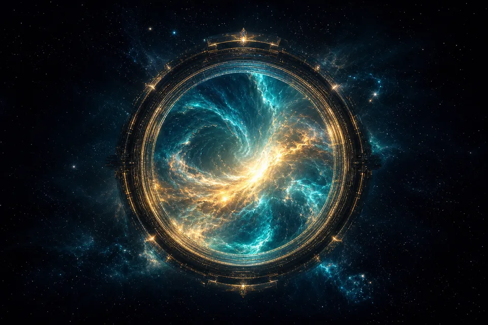 Starforge Gate — PlanetIdle Earth structure, in-game scene