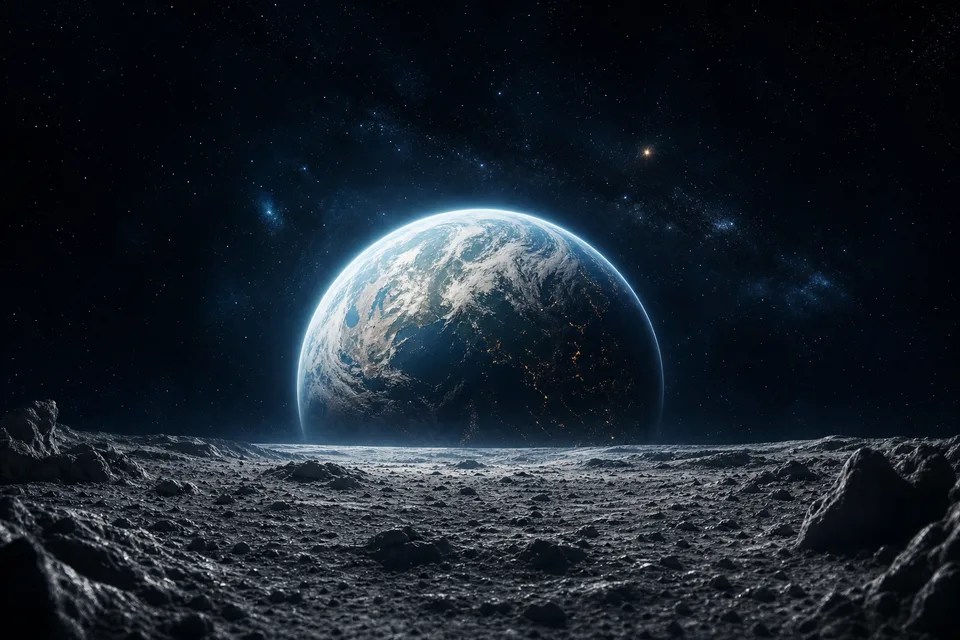 Lunar Mine — PlanetIdle Earth structure, in-game scene