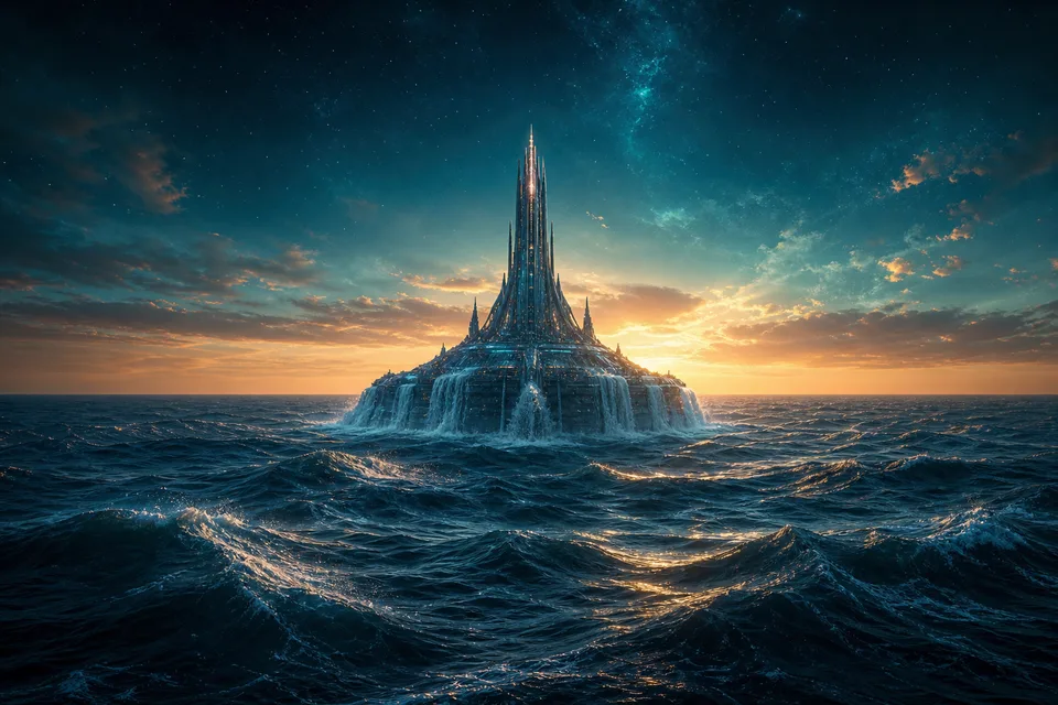 Ocean Seeder — PlanetIdle Earth structure, in-game scene